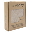 Bambusová pletená deka New Baby 100 x 80 cm - Beige
