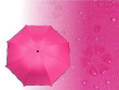 Skládací deštník kouzelný - Růžová