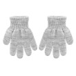 Dětské pletené prstové rukavice 9 - 11 let - Sv. šedé