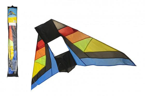 Teddies Drak létající nylon delta 183x81cm barevný