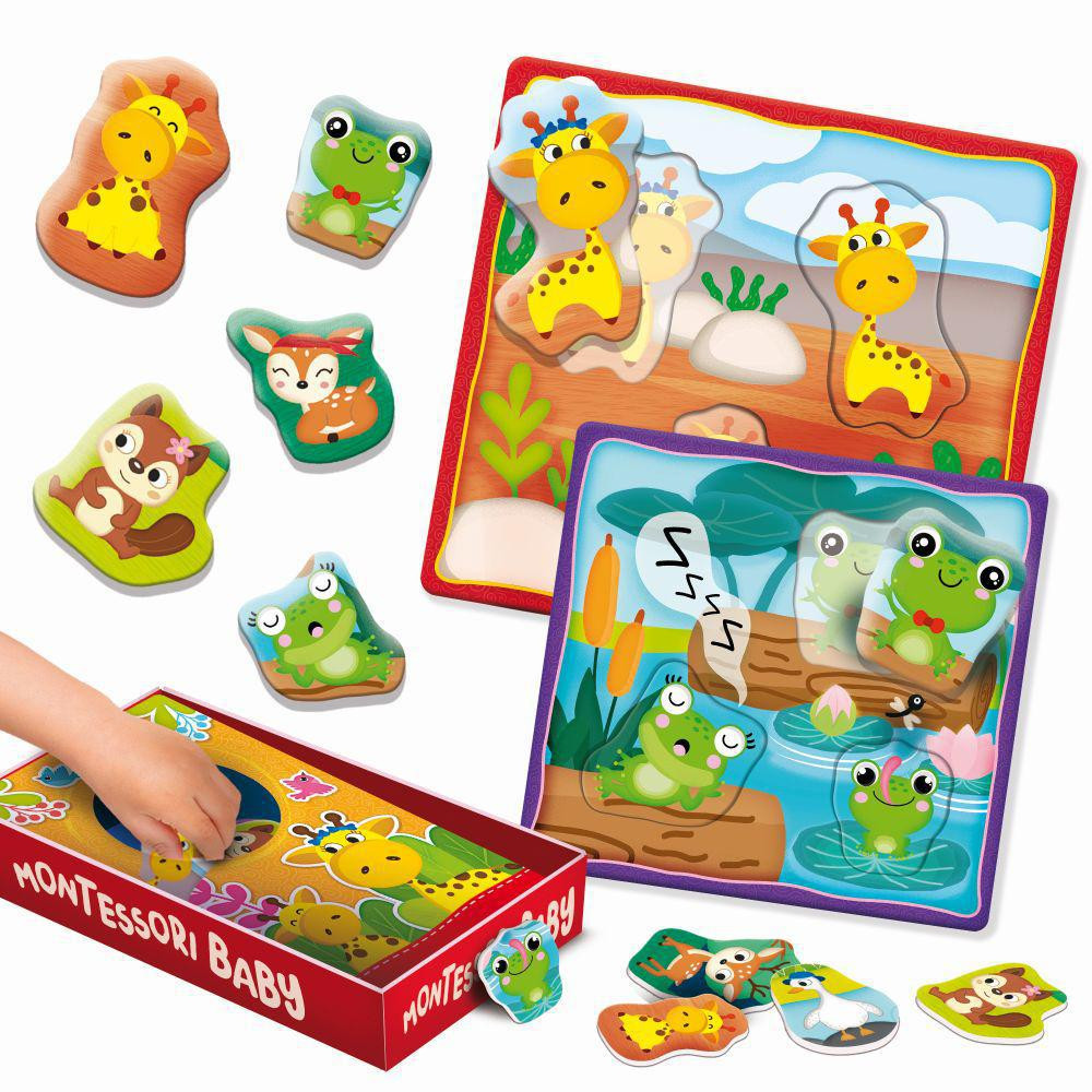 Liscianigioch Montessori baby box play family - Vkládačka mláďátka