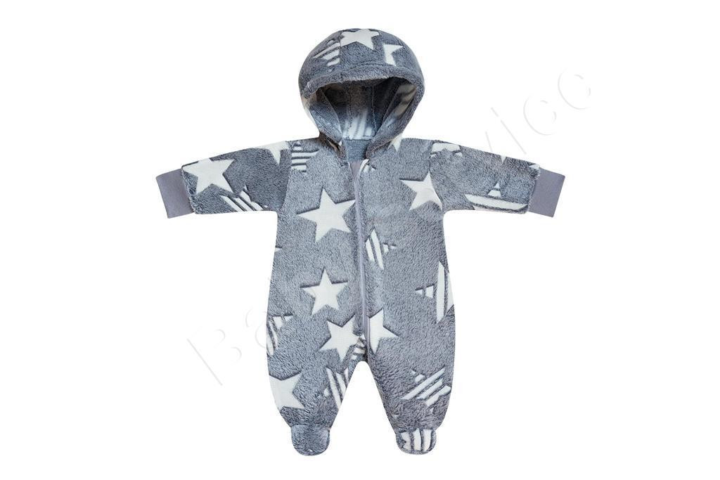 Baby Service Zimní kombinéza s kapucí wellsoft Hvězdy