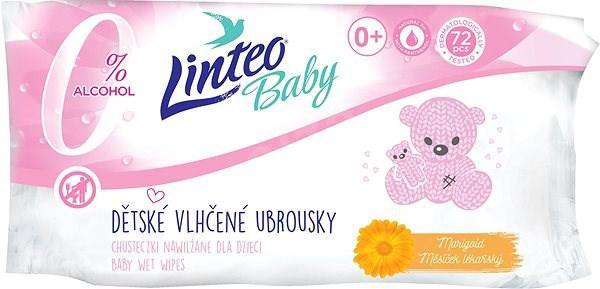 Linteo Vlhčené ubrousky Baby 72ks Soft and cream