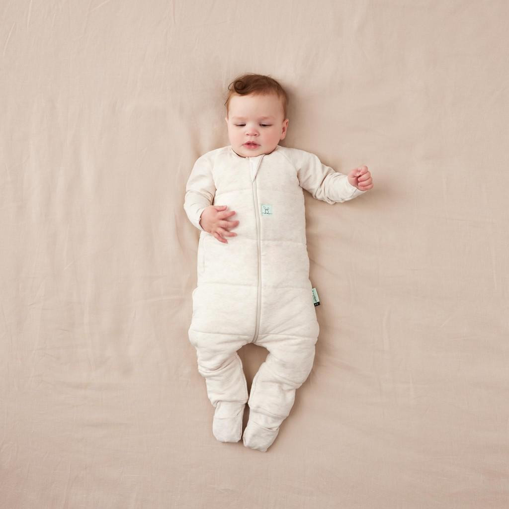 ERGOPOUCH Vak na spaní organická bavlna Onesie Oatmeal Marle Vel. 12-24 m