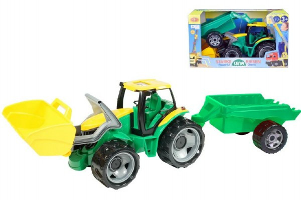LENA Traktor se lžící 60cm a přívěsem 45cm