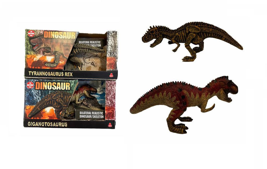 Johntoy Dinosaurus velký oboustranný Animal World 30 cm