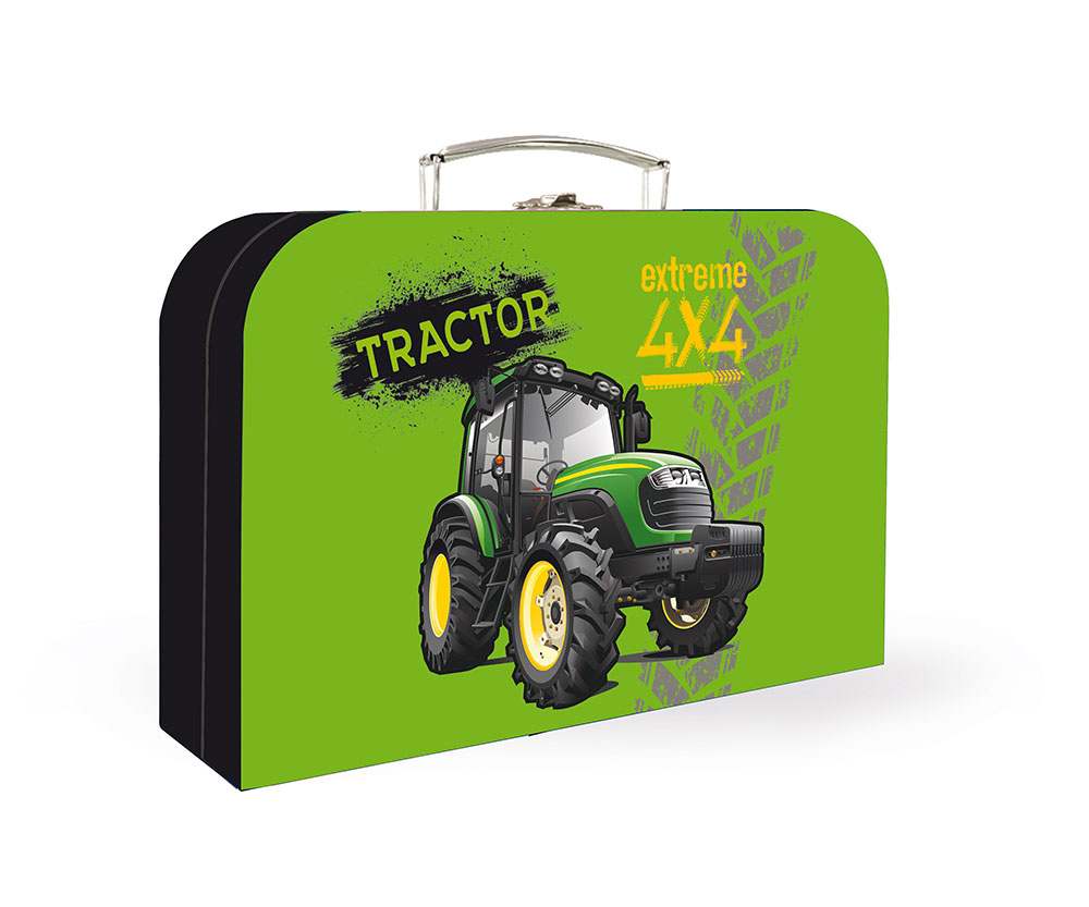 Karton P+P Kufřík lamino 34 cm traktor