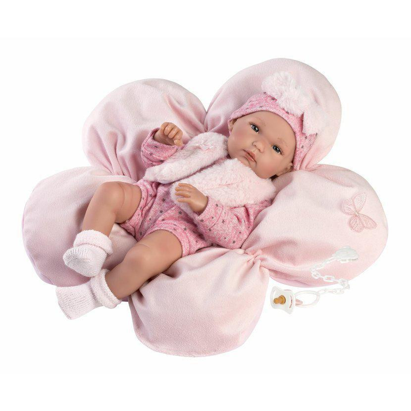Llorens New Born holčička 63592 - Realistická panenka s celovinylovým tělem 35 cm