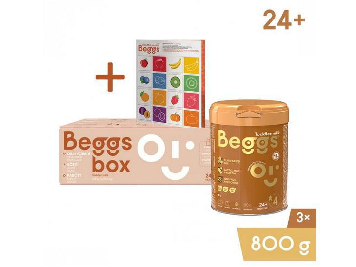 Beggs 4 batolecí mléko, box + pexeso 2,4 kg (3x800 g)