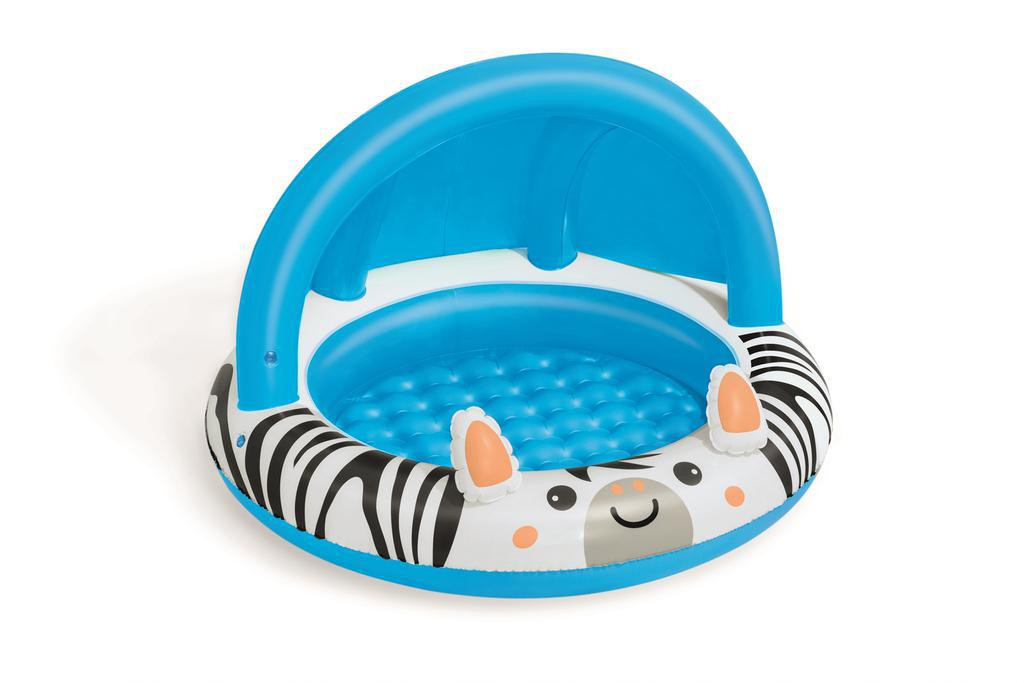 Bestway Nafukovací bazének se stříškou zebra
