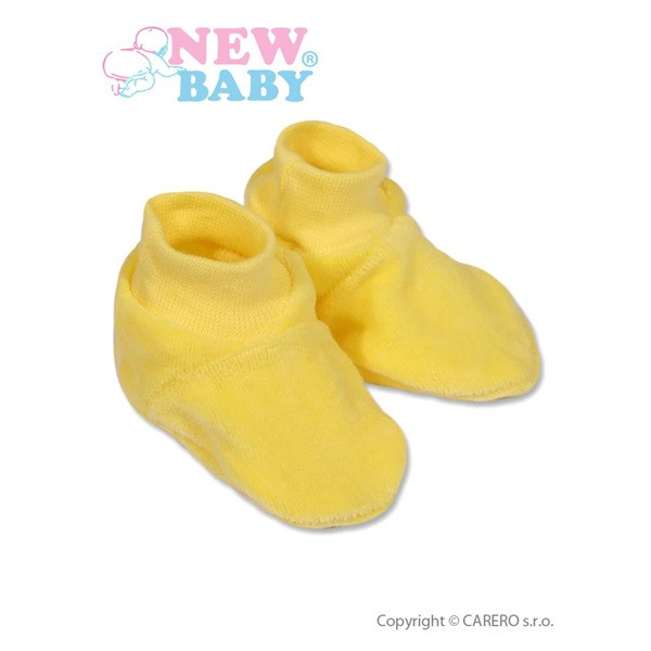 NEW BABY Dětské bačkůrky New Baby žluté vel. 62