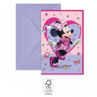 Procos Pozvánky a obálky Minnie Disney 6 ks