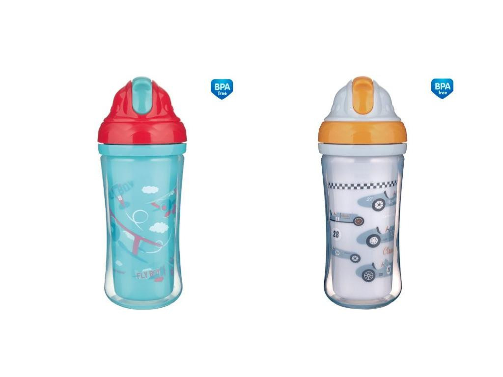 Canpol babies Sportovní láhev se silikonovou slámkou 260 ml