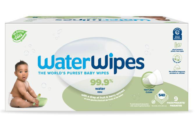 WATERWIPES 9x Ubrousky vlhčené bez obsahu plastů Soapberry 60 ks (540 ks)