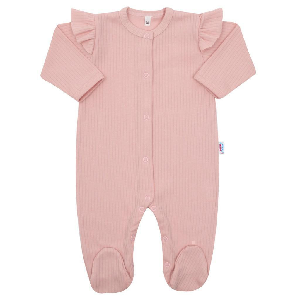 NEW BABY Kojenecký bavlněný overal New Baby Practical růžový holka