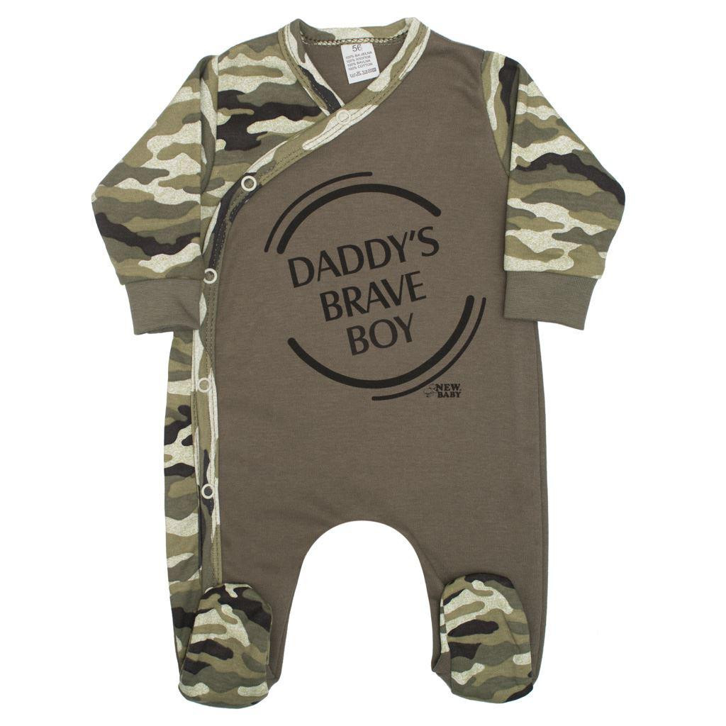 NEW BABY Kojenecký overal New Baby Army boy