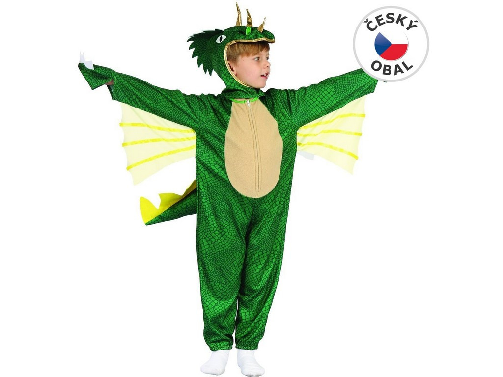 MADE Kostým na karneval dinosaurus 92 - 104 cm