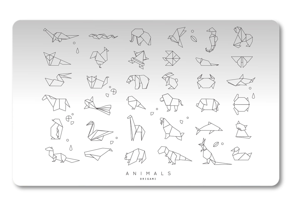 Podložka na stůl PP 60x44 cm Origami animals
