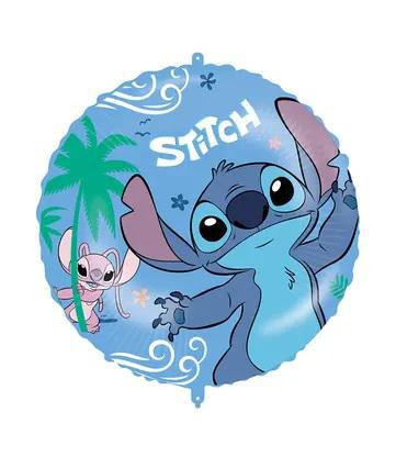 Amscan Kruh - Stitch & Angel 43 cm fóliový balónek a závaží