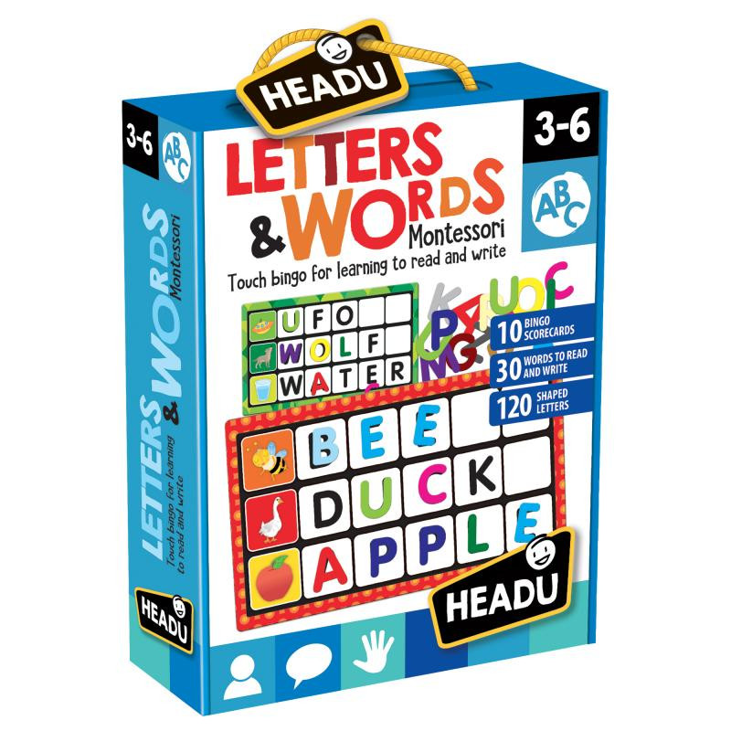 Headu Montessori - Bingo - Písmena a slova