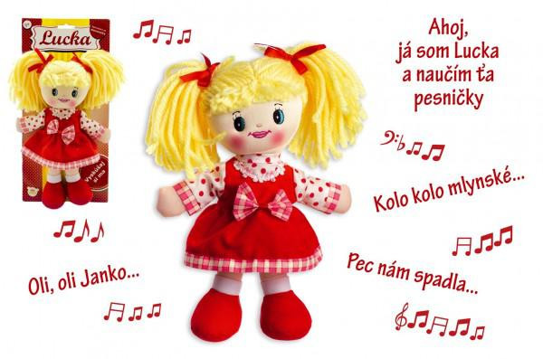 Teddies Slovensky zpívající hadrová panenka Lucka 30 cm