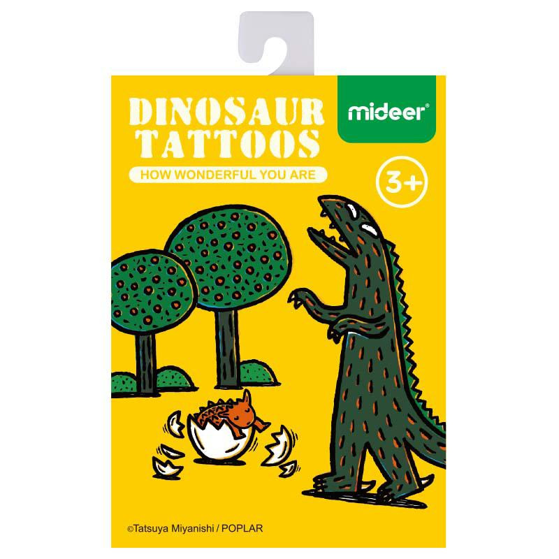 Mideer Set tetování pro děti - Dinosauři