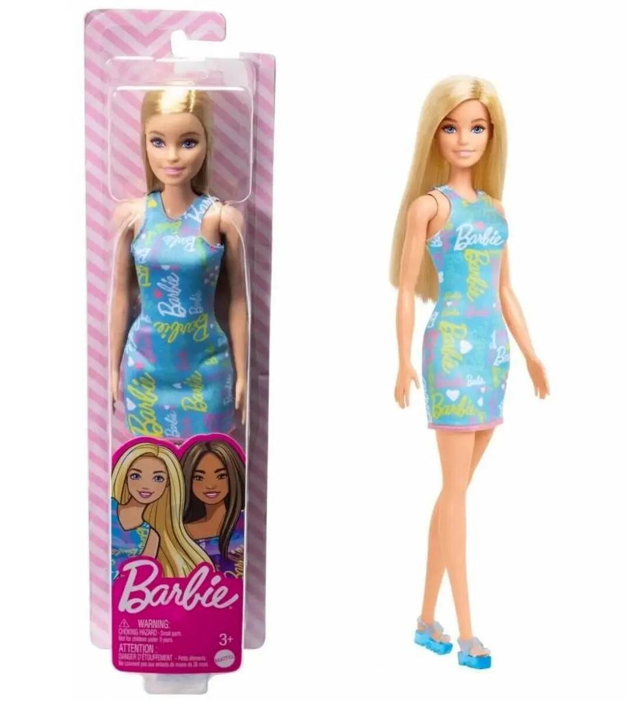 Hermanex Barbie Trendy Blondýnka modré šaty