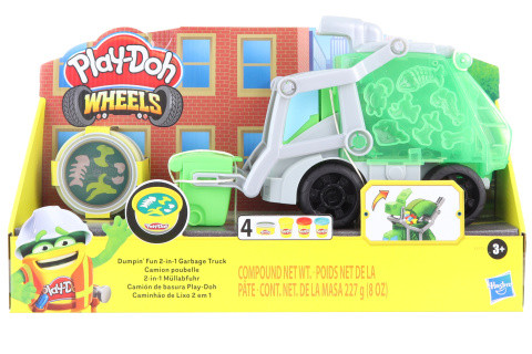 Hasbro Play-doh Popelářské auto 2v1