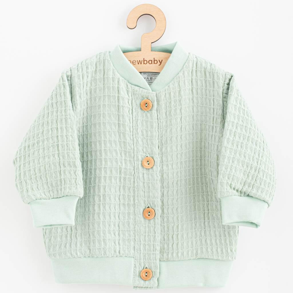 NEW BABY Kojenecký mušelínový kabátek New Baby Comfort clothes šalvějová