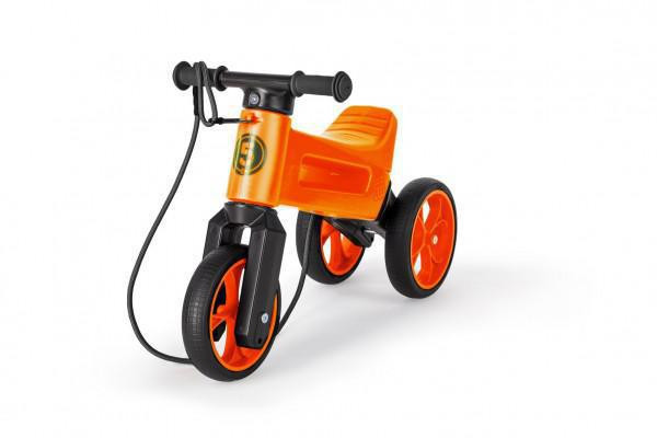 Teddies Odrážedlo Funny Wheels Rider SuperSport oranžové 2v1+popruh