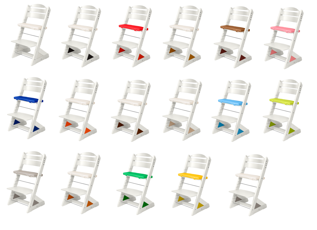 Jitro Dětská rostoucí židle Plus bílá