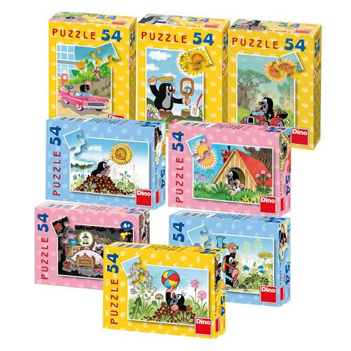 Dino Minipuzzle Krtek 19,8 x 13,2 cm 54 dílků v krabičce