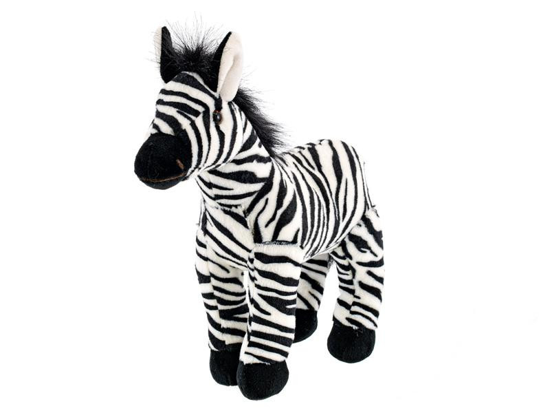 Zebra plyšová 28cm stojící 0m+