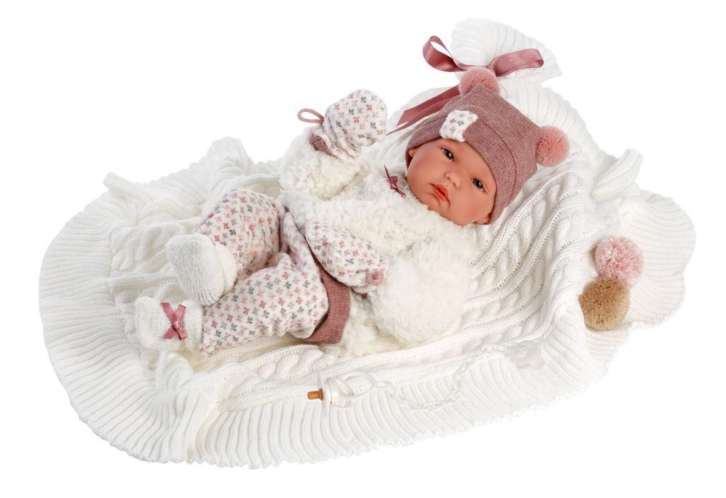 Llorens New Born holčička 63576 - realistická panenka miminko - 35 cm