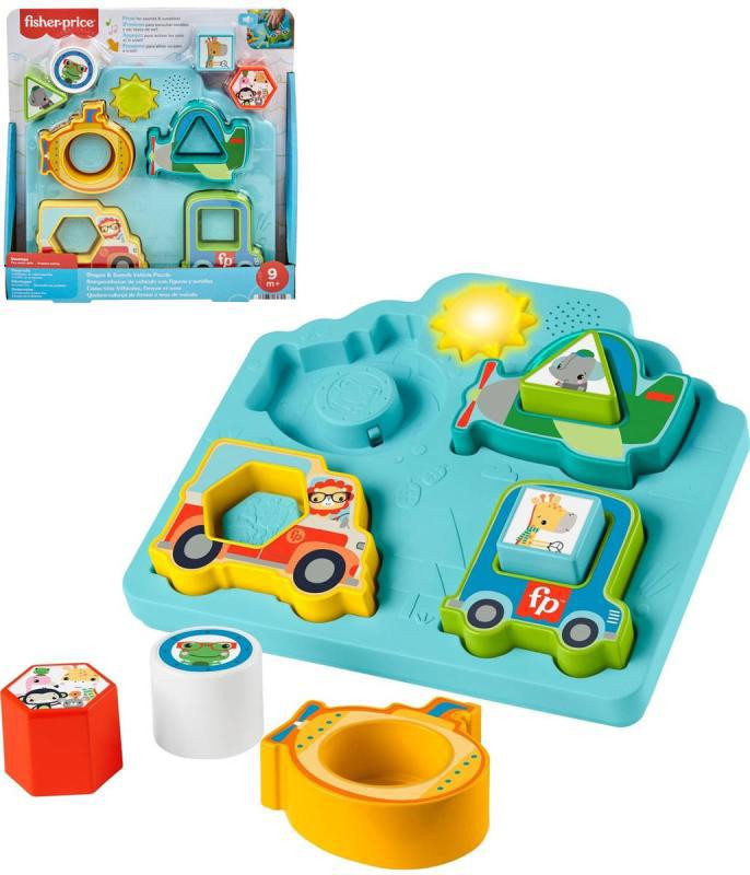 Puzzle dopravní prostředky se zvuky Fisher Price