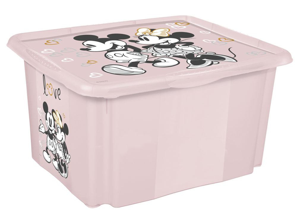 Keeeper Úložný box s víkem malý "Minnie", Růžová 4,2 l