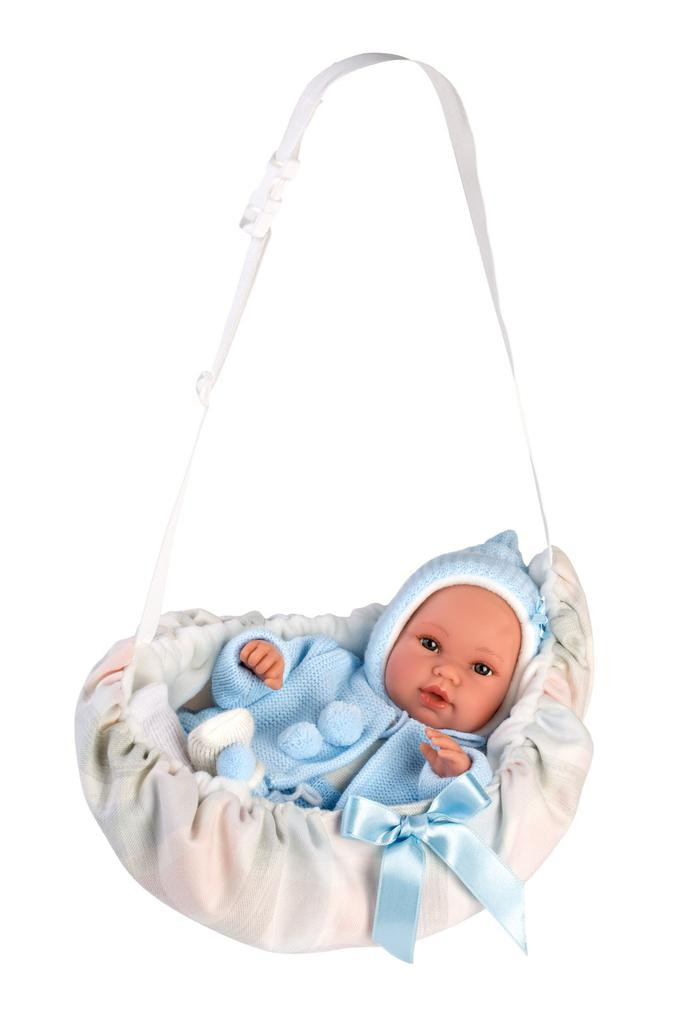Llorens New Born chlapeček 63641 - realistické miminko se zvuky 36 cm