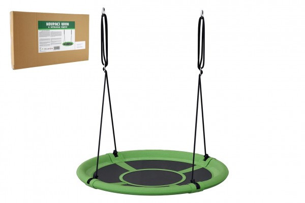 Teddies Houpací kruh zelený 80 cm látková výplň