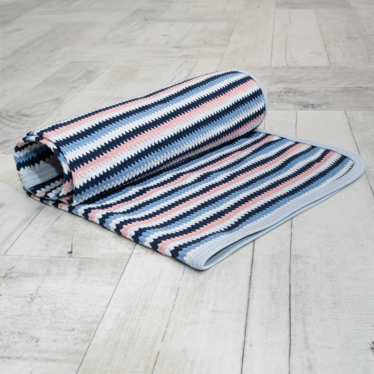 ESITO Dětská deka jednoduchá Proužek -šedá 65 x 80 cm