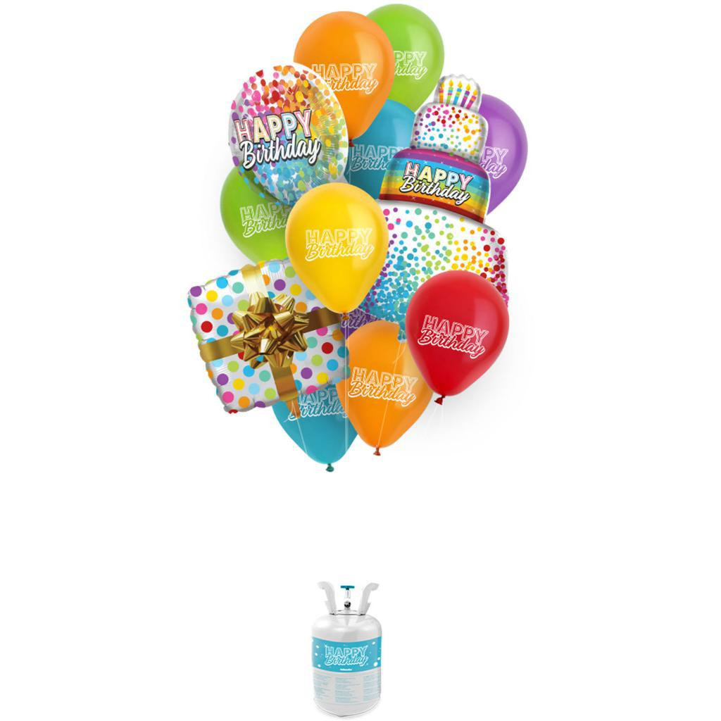 GoDan Hélium + 17 balónků na oslavu narozenin