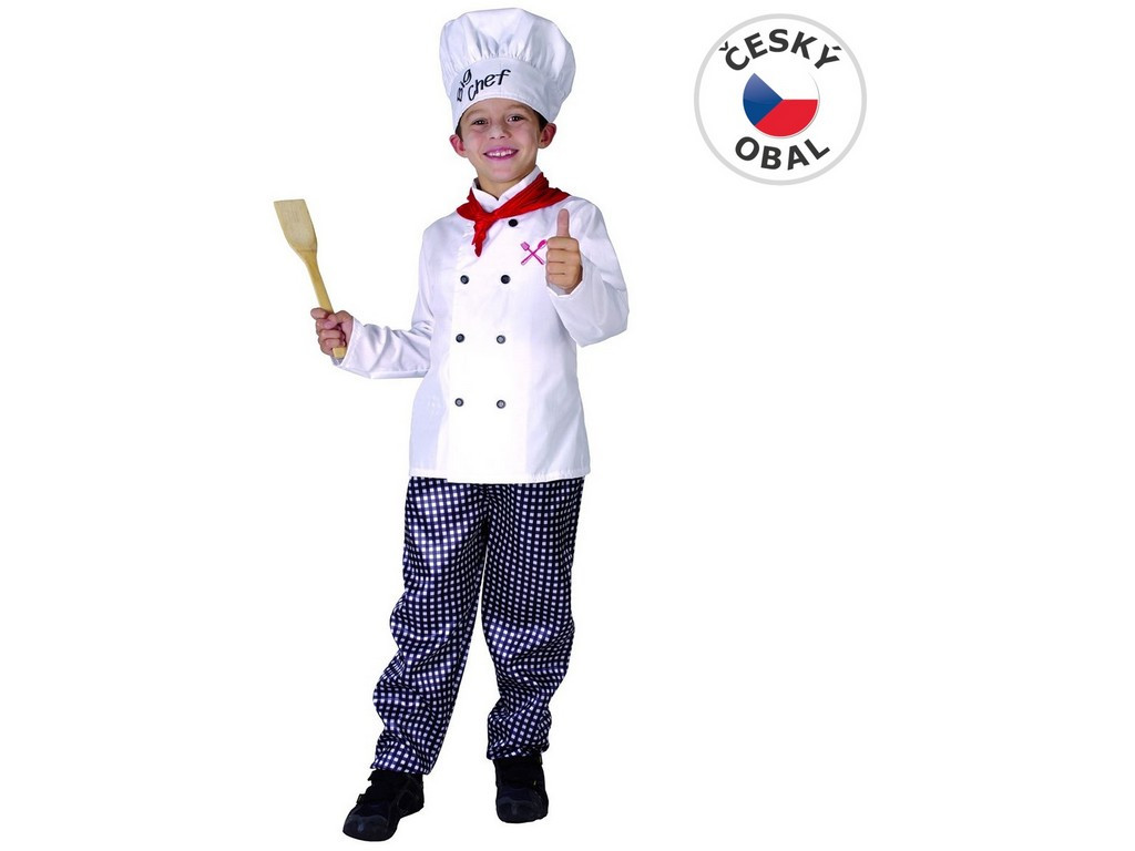 MADE Kostým na karneval - kuchař, 120-130 cm