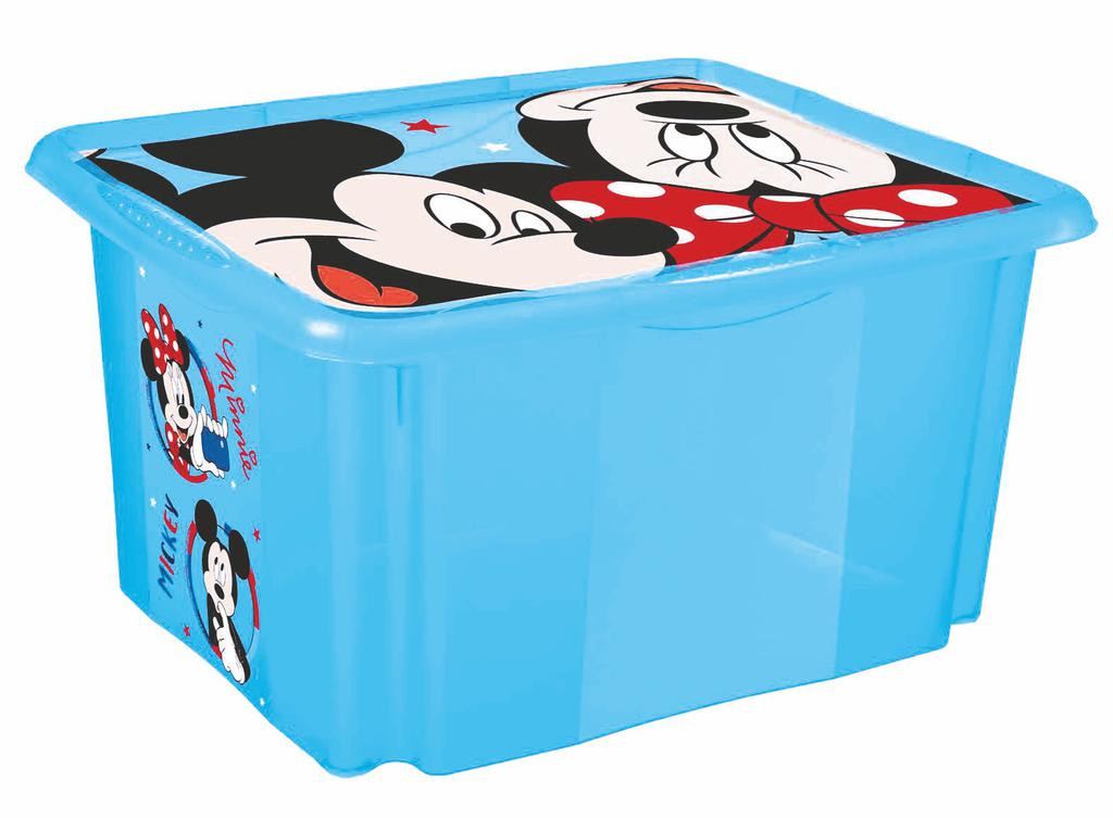 Keeeper Úložný box s víkem "Mickey", Modrá 45 l
