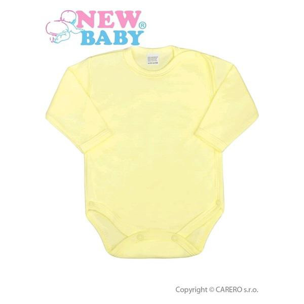 NEW BABY Kojenecké body celorozepínací New Baby Classic Žluté