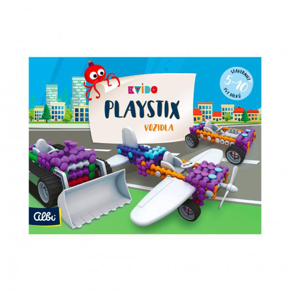 Albi Kvído - Stavebnice Playstix - vozidla 146 dílků
