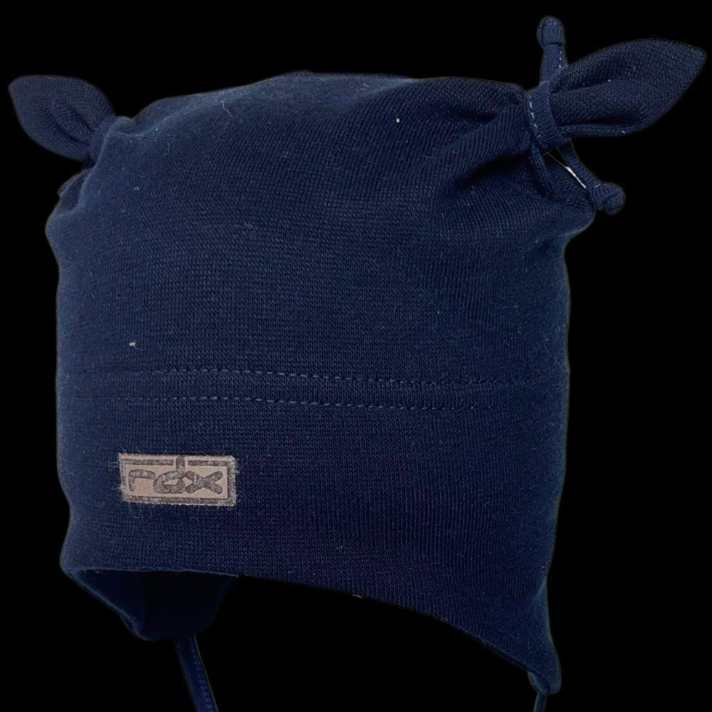 RDX Chlapecká zavazovací čepice Modrá s oušky
