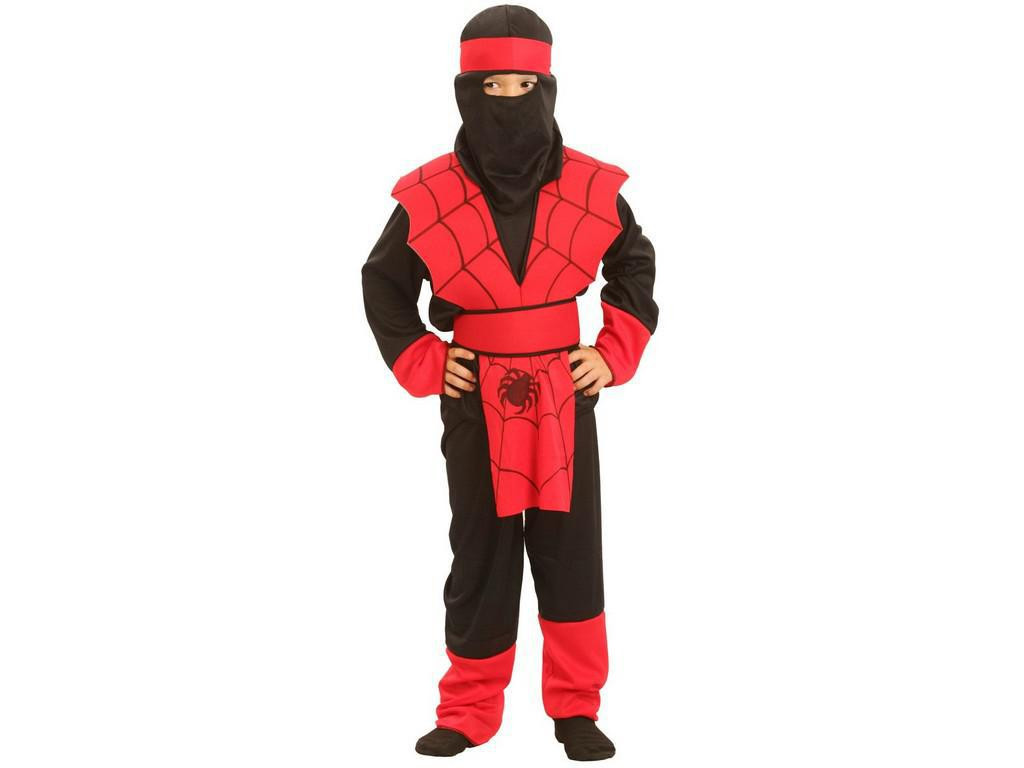 MADE Kostým na karneval - Ninja pavouk 110-120 cm