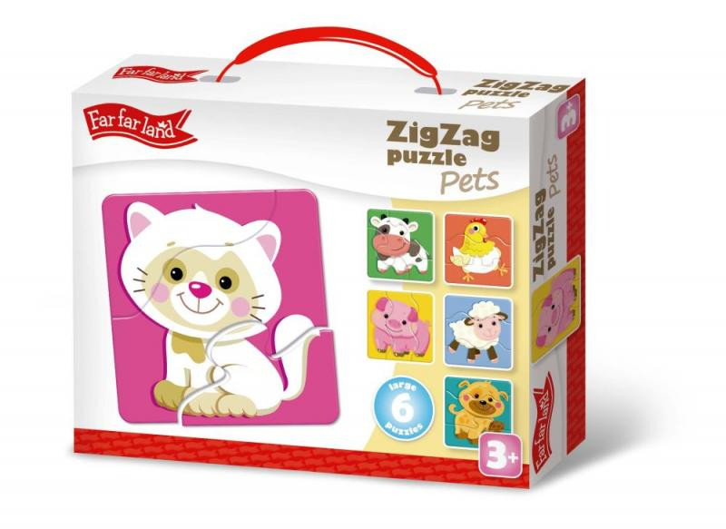 Kids Do ZigZag puzzle - domácí zvířátka