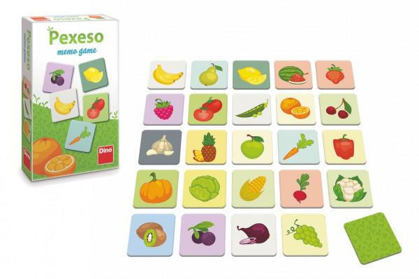 Dino Pexeso Ovoce a zelenina 48 ks pevných kartiček