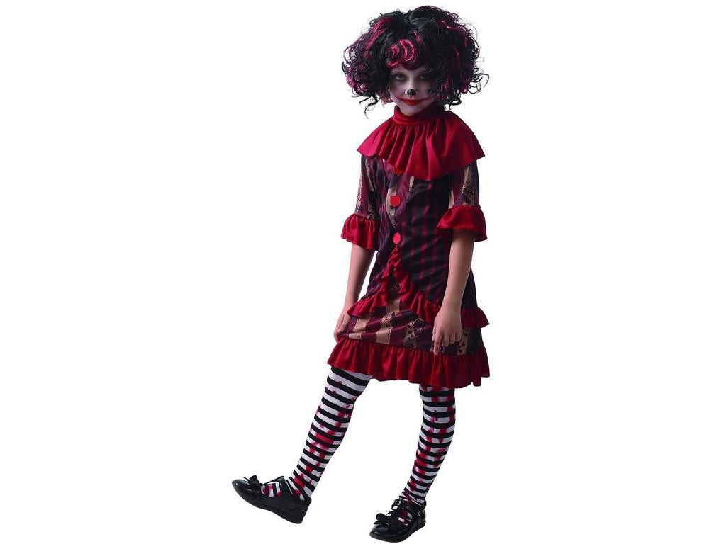 MADE Kostým na karneval - strašidelný klaun 130 - 140 cm