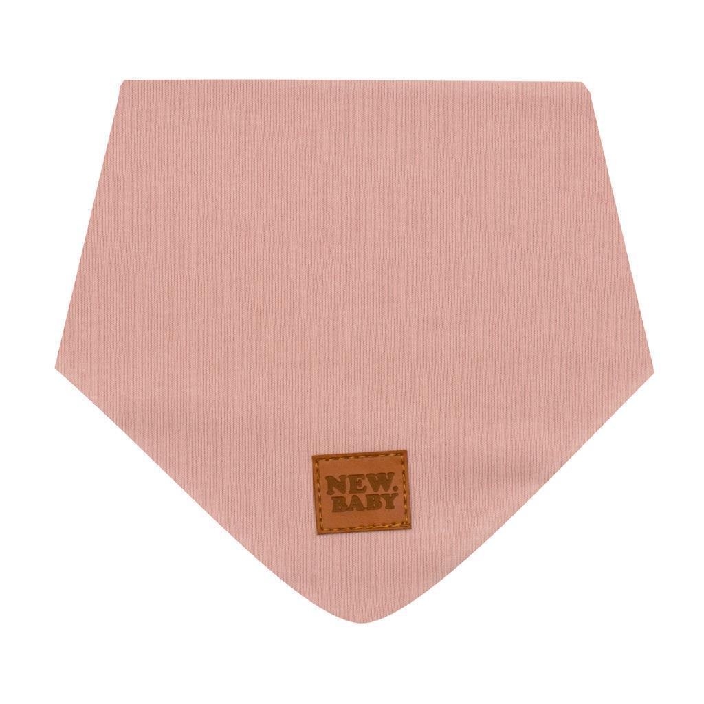 NEW BABY Kojenecký bavlněný šátek na krk New Baby Favorite růžový M
